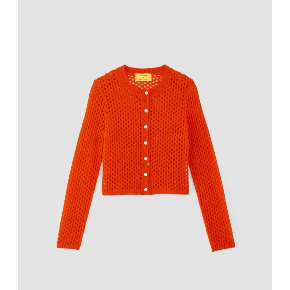 Everlane x Marques/Almeida orange cardigan